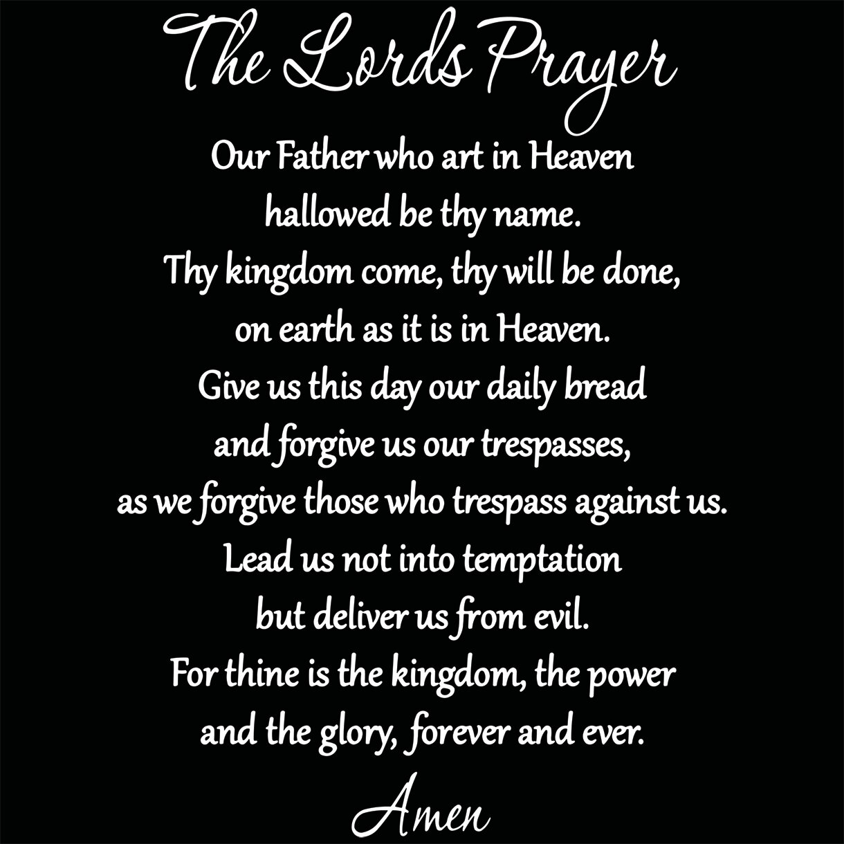 Winston Porter The Lord's Prayer Bible Wall Decal & Reviews | Wayfair