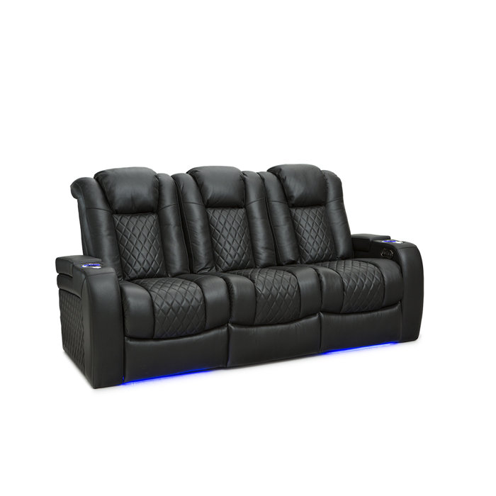 Latitude Run Anthem Leather Home Theatre Seating Power Recline