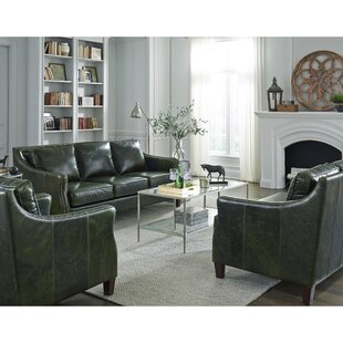 Chelmscote Leather Configurable Living Room Set by Three Posts™