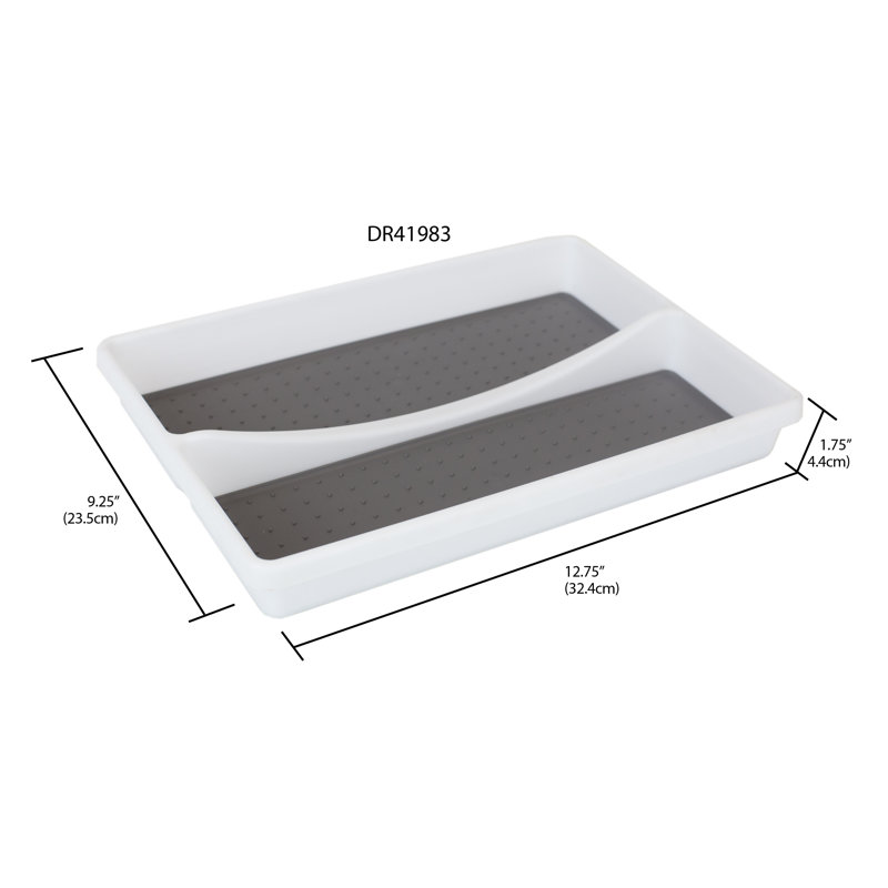 Rebrilliant Sally 2 Compartment Rubber Lined 1 8 H X 12 75 W X 9