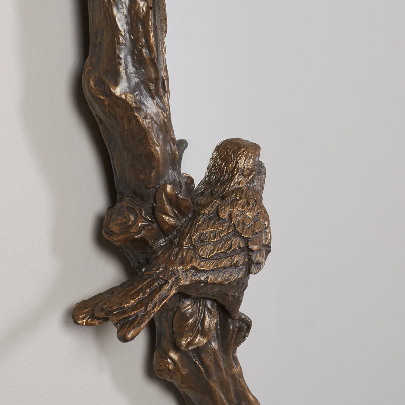 Eliana Oval Mirror in Antique Gold Leaf & Reviews Joss & Main