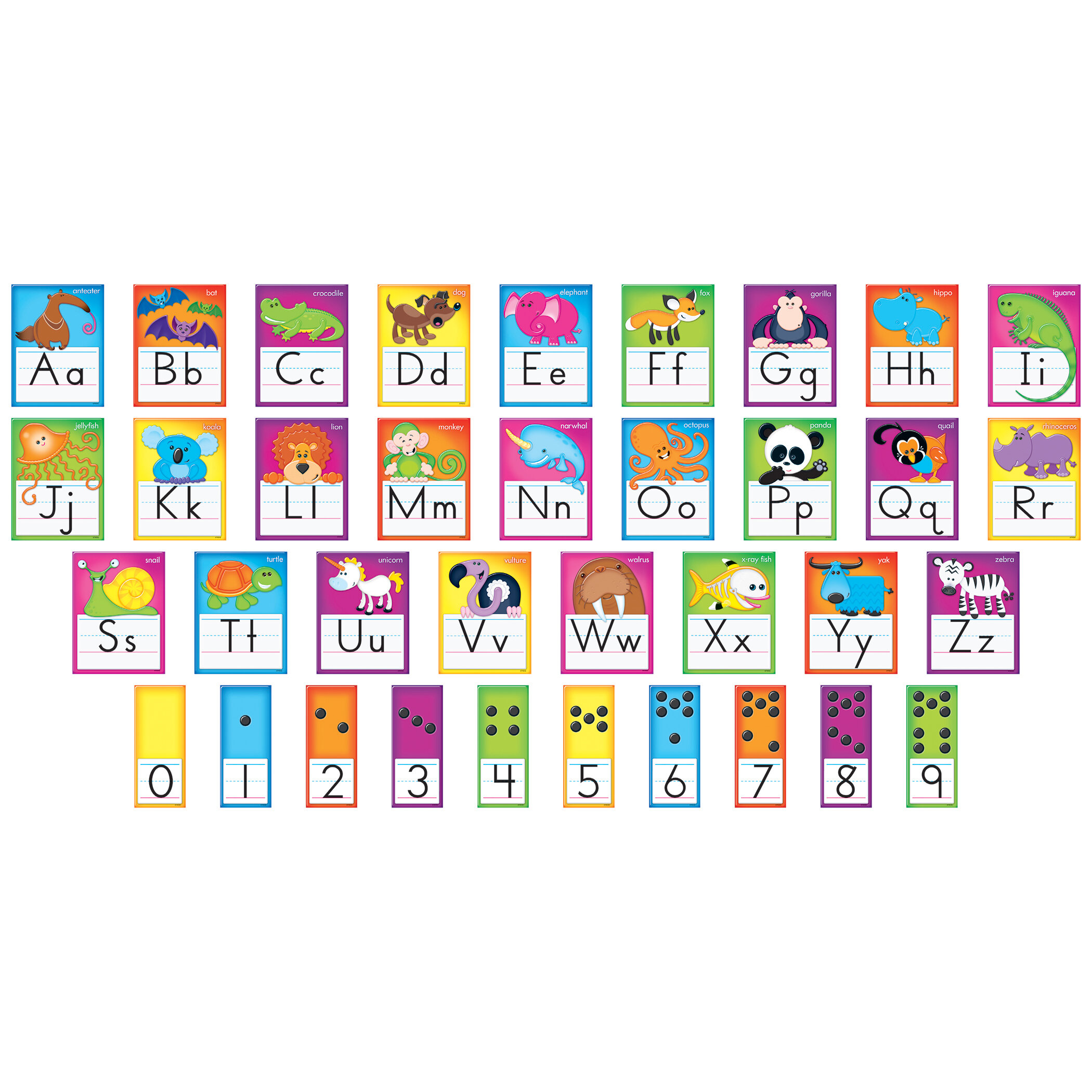 Trend Enterprises Awesome Animals Alphabet Card Bulletin Board | Wayfair