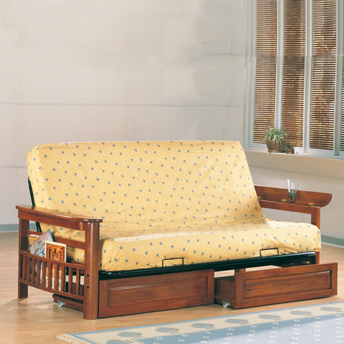 Wildon Home Cottage Grove Futon Frame With Flip Up Arms And