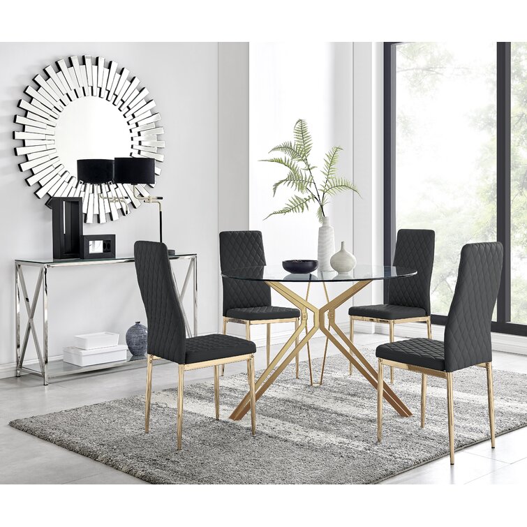 eubanks dining set with 6 chairs