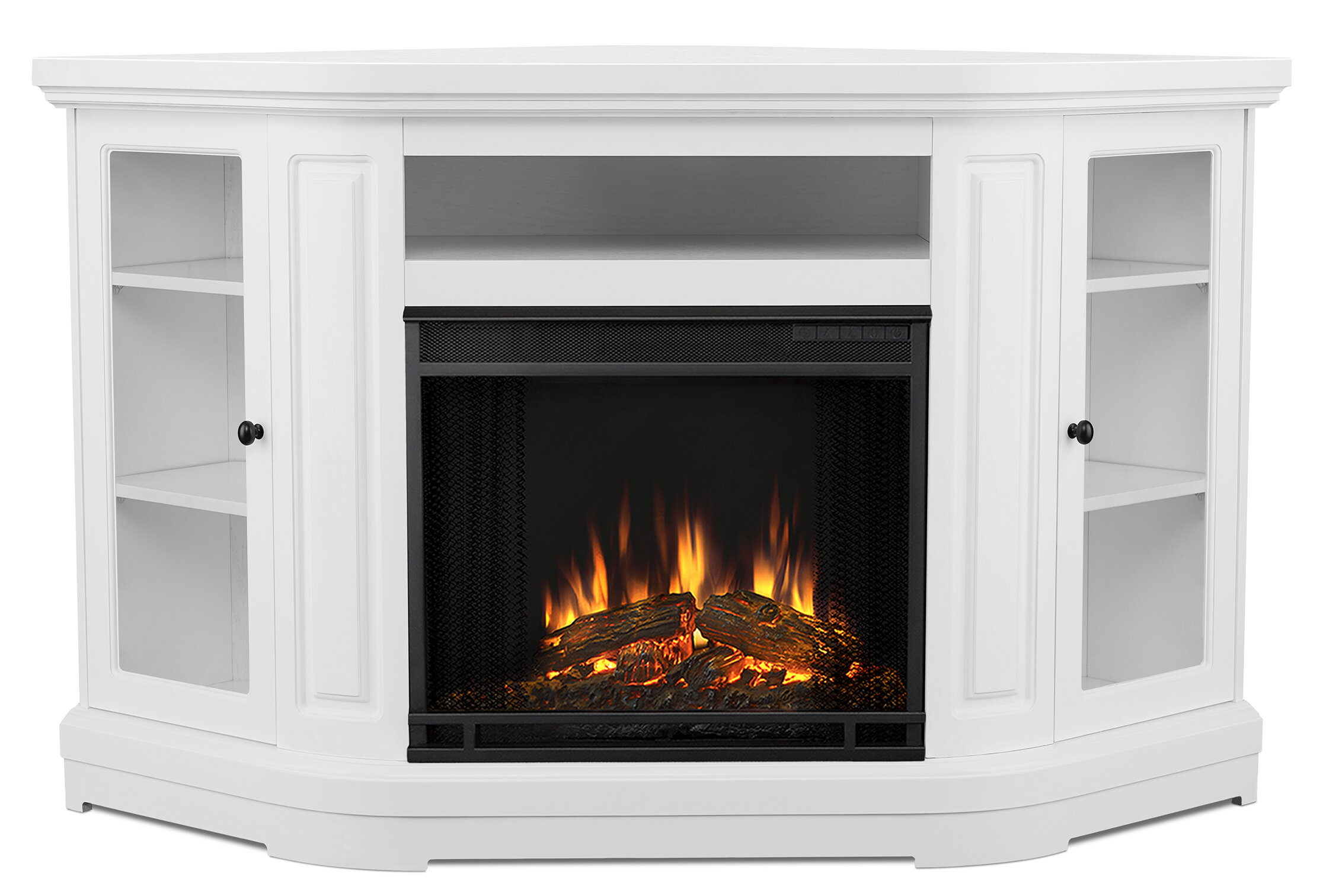 Real Flame Windom Corner Media Electric Fireplace Reviews Wayfair