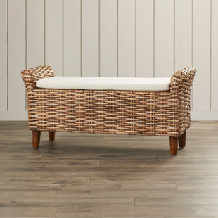 Go to store & view more images Highland Dunes Aalin Wicker Bench