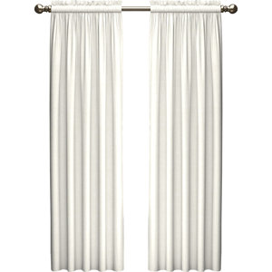 Kenda Solid Room Darkening Rod Pocket Curtain Panels (Set of 2)