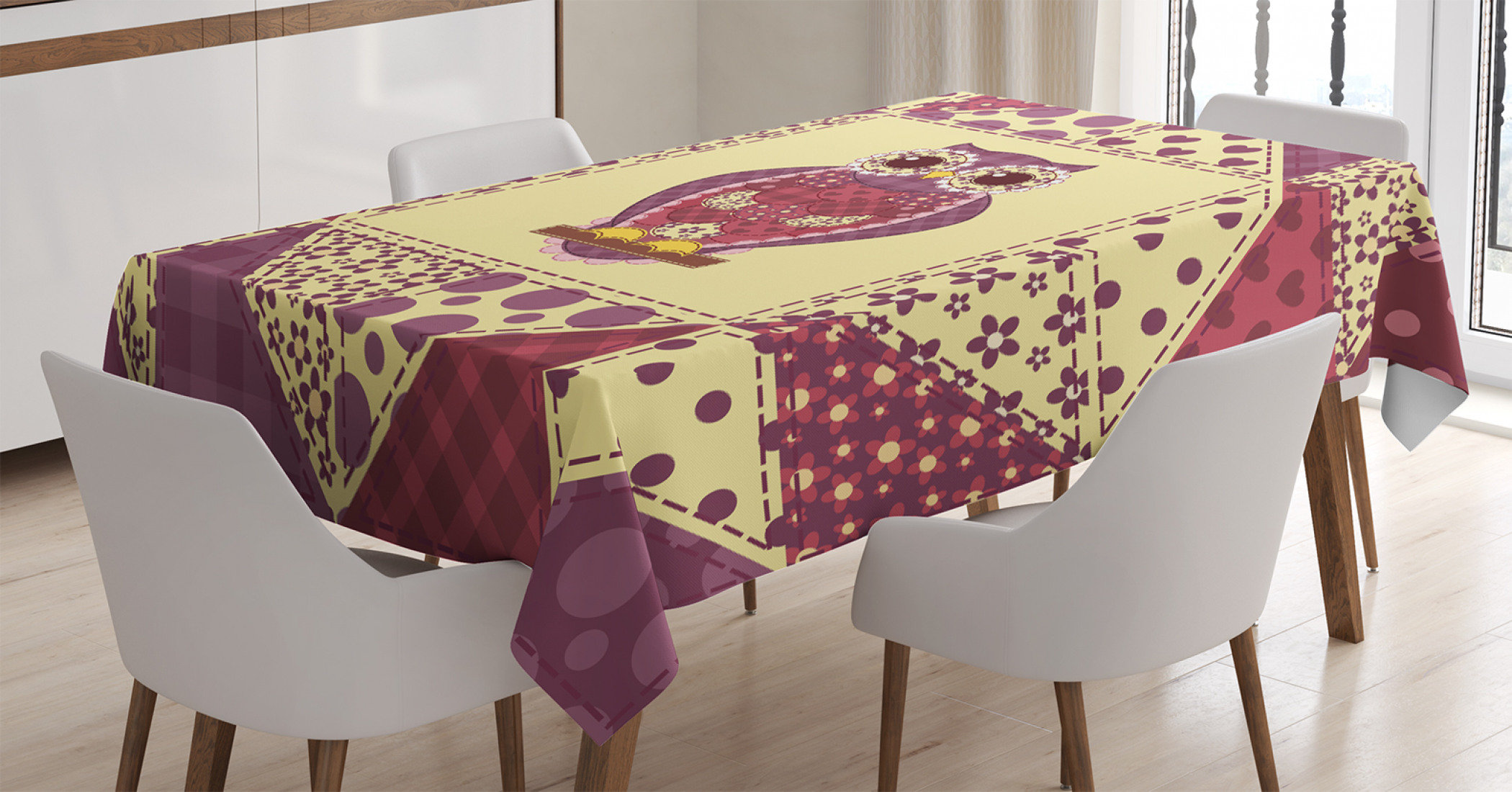 East Urban Home Ambesonne Owl Tablecloth Vintage Inspired Owl