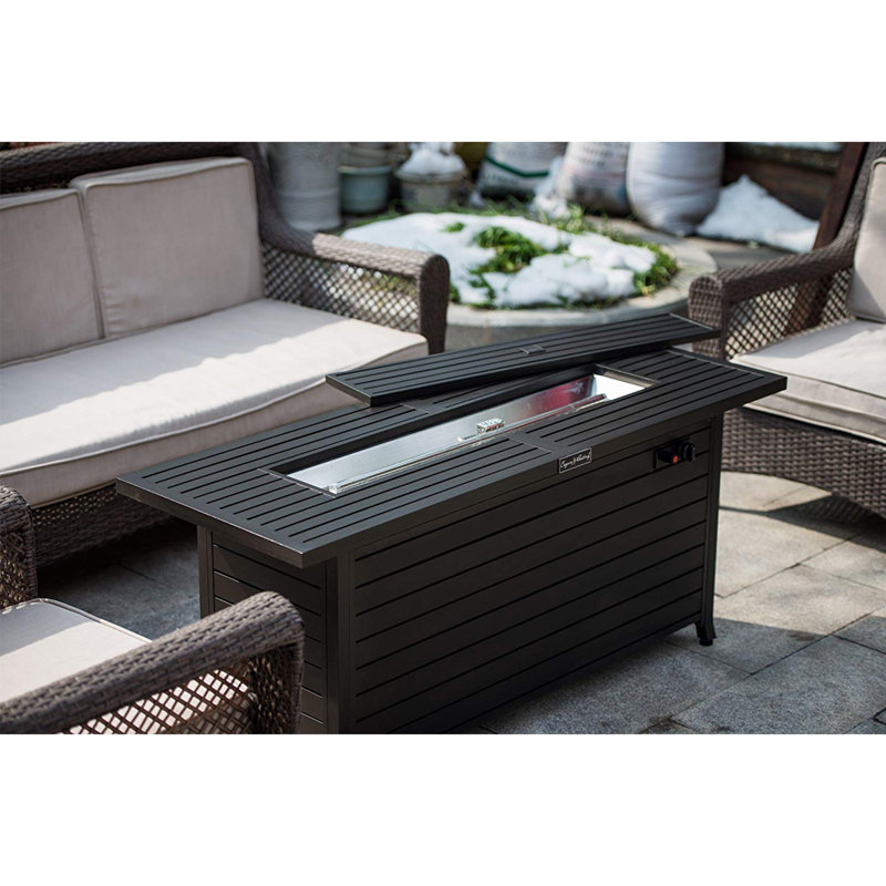 Longshore Tides Adela Aluminum Propane Fire Pit Table Reviews