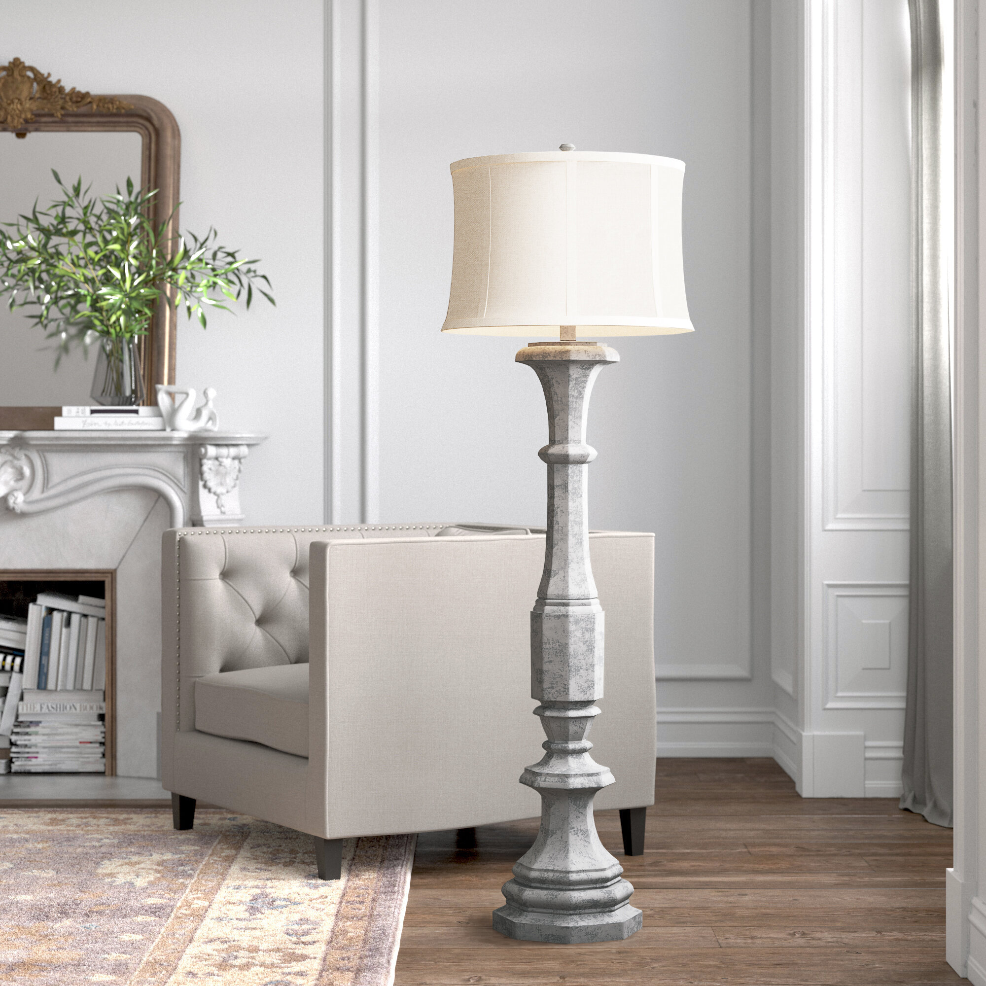 wayfair gold floor lamp