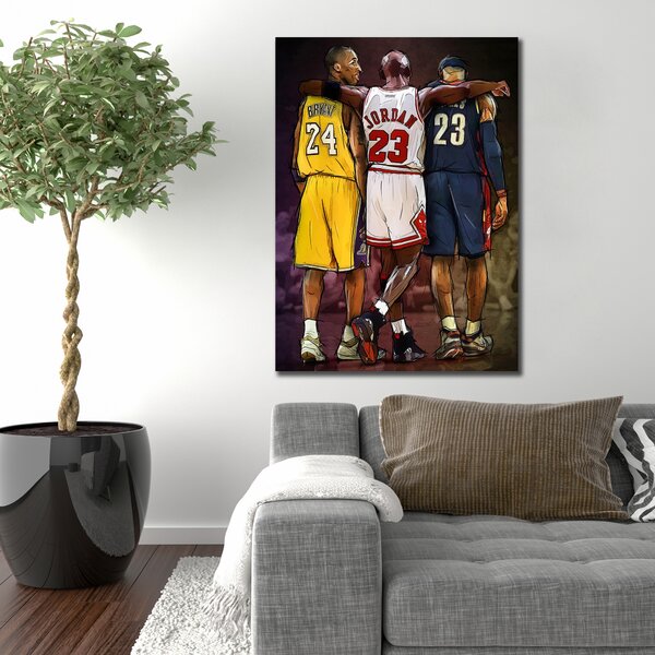 Kobe Bryant Basketball Picture Photo Print On Framed Canvas Wall Art Home Decor 