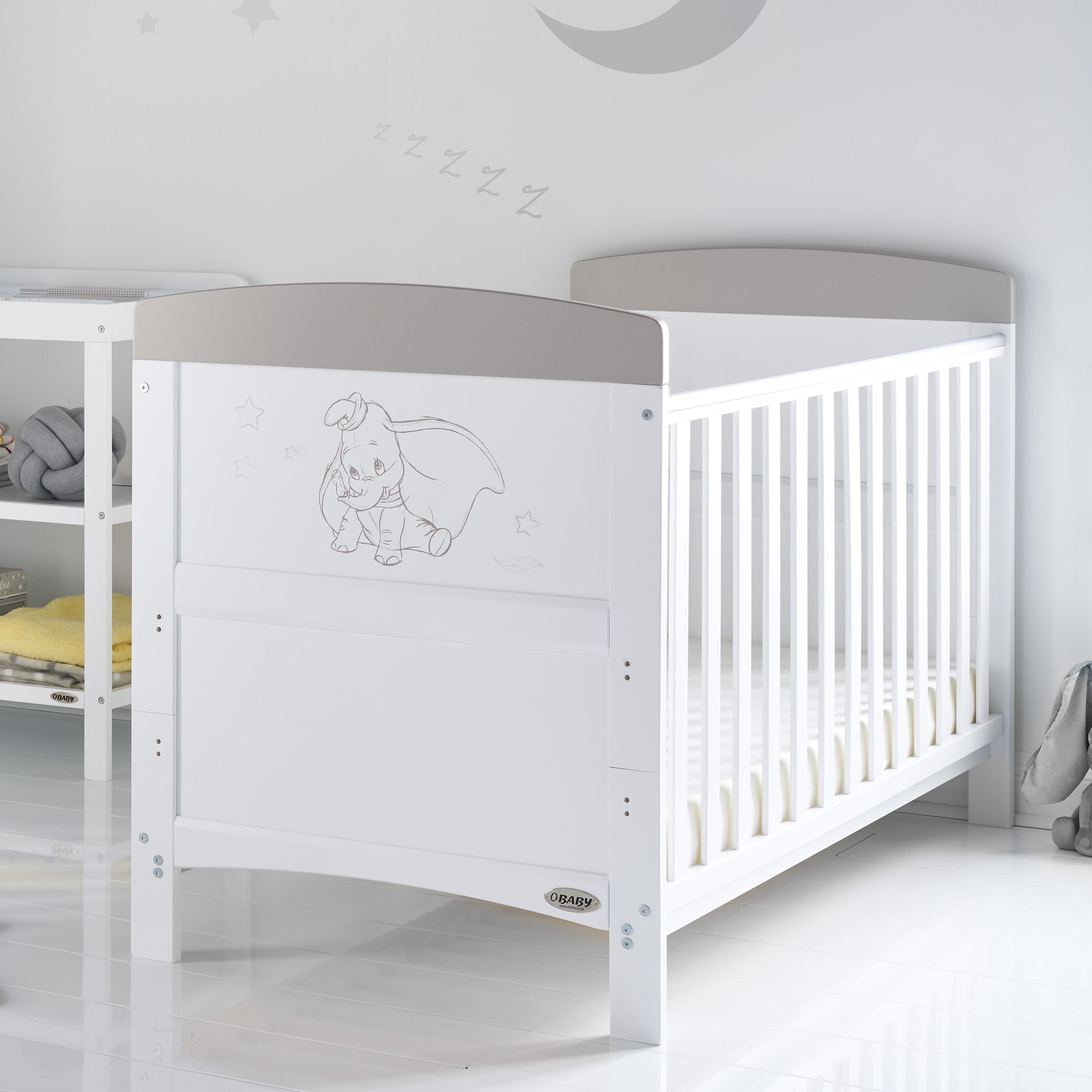 Disney Classics Dumbo Grey Panel Cot Bed Reviews Wayfair Co Uk