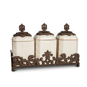 3 Piece Kitchen Canister Set (Set of 3)