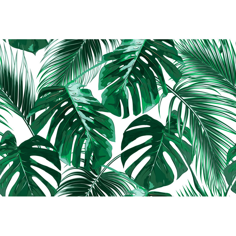 Bay Isle Home Joana Removable Tropical Palm Leaves 7.92' L ...