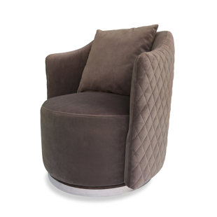 Yasmina Swivel Barrel Chair by Red Barrel Studio Savings