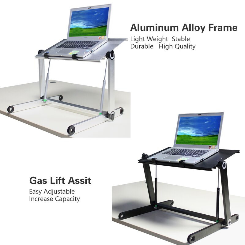 Symple Stuff Velez Height Adjustable Standing Desk Converter