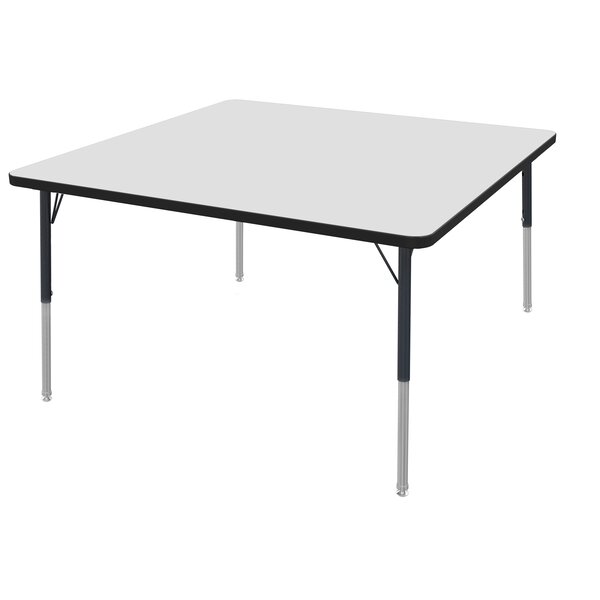 Whiteboard Top And Black Edge Standard Legs With Swivel Glides 30
