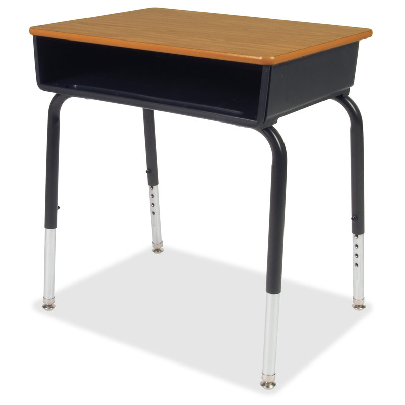Lorell Classroom Solid Wood Adjustable Height Open Front Desk Reviews Wayfair