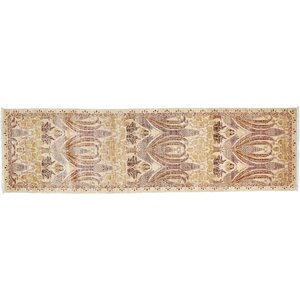 One-of-a-Kind Arts and Crafts Hand-Knotted Beige Area Rug