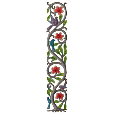 Painted Red Bloom Tree Of Life