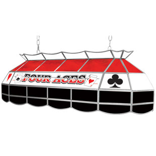 Go to store & view more images Trademark Global Four Aces 3-Light Pool Table Light