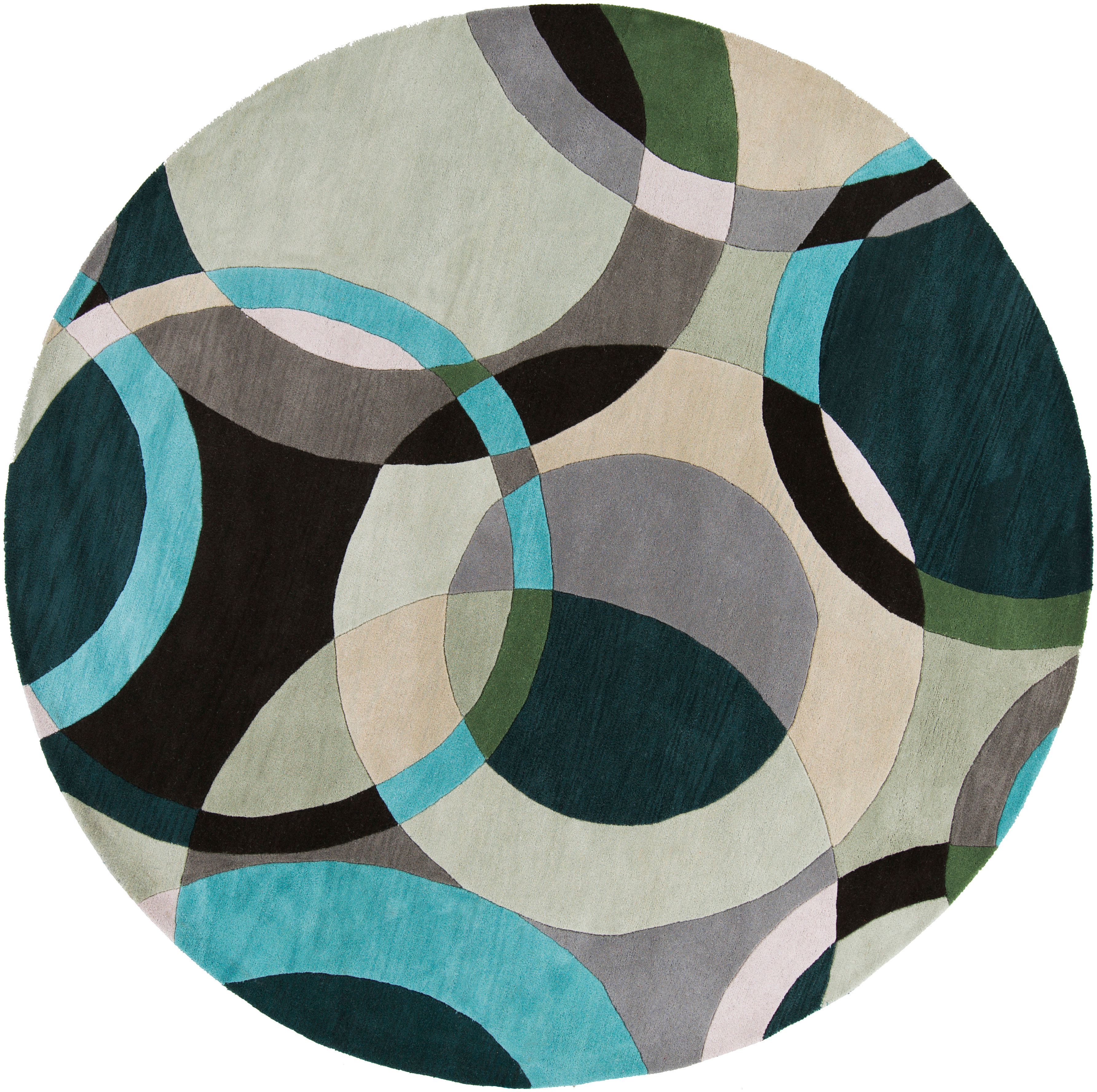 Ebern Designs Dewald Abstract Handmade Tufted Wool Gray Light Area Ebern Designs Dewald Abstract Handmade