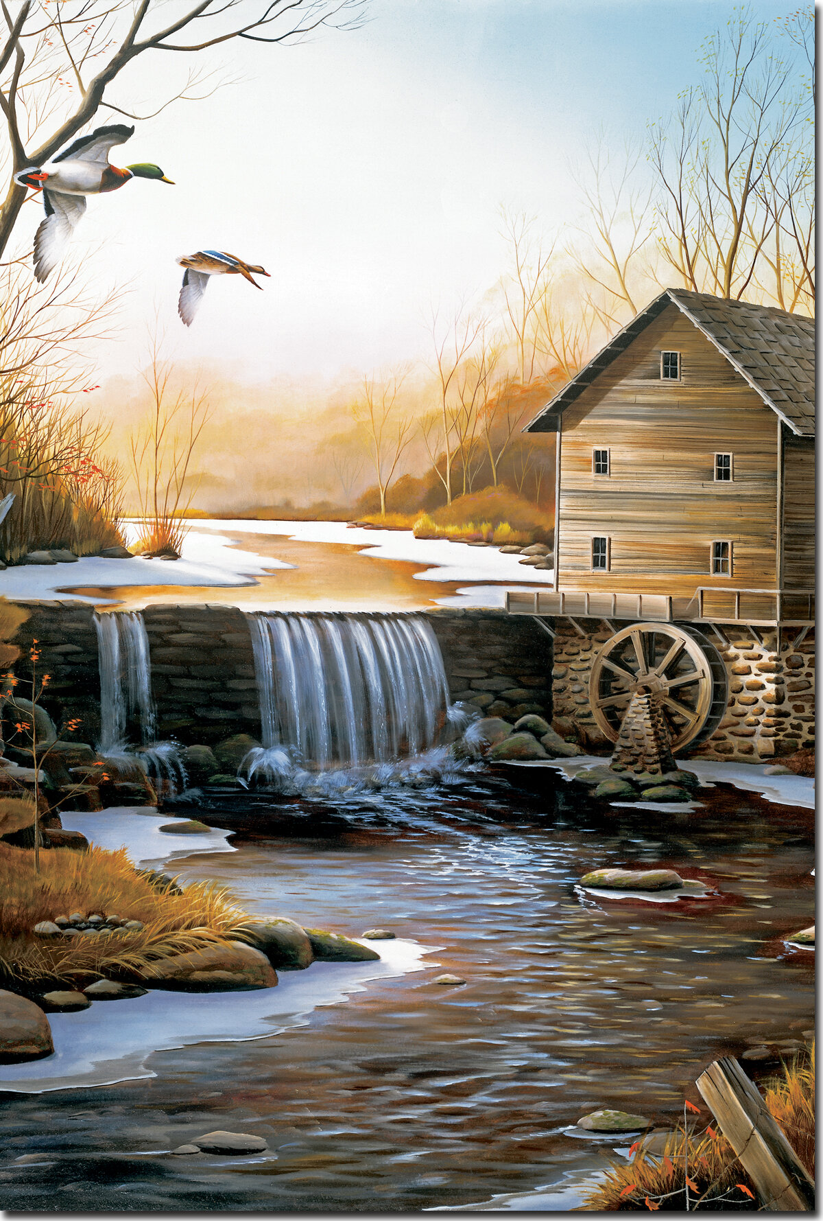 Wgi Gallery The Old Mill Painting Print On Wood Wayfair