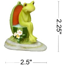 Miniature Fairy Garden Yoga Frog Stretching Pose Dollhouse Ornaments Gift a 