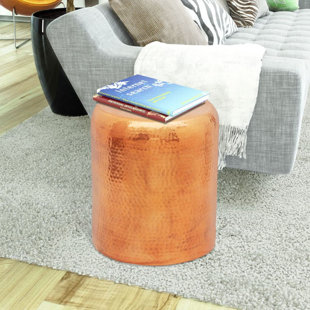 Go to store & view more images Ambau Hammered End Table by World Menagerie