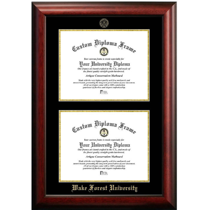 Wake Forest University Double Degree Picture Frame