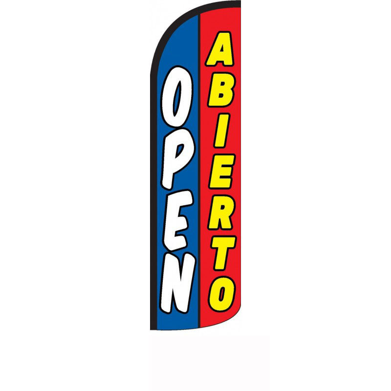 Neoplex Open Spanish English Polyester 138 X 30 In Feather Banner Wayfair