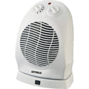 1,500 Watt Portable Electric Fan Compact Heater With Thermostat By Optimus