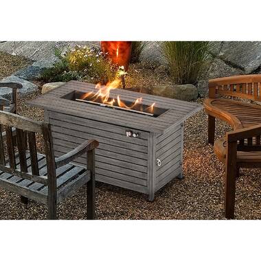 papillion steel propane fire pit table