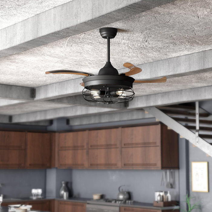 36 5 Belote Industrial 3 Blade Ceiling Fan With Remote Light Kit Included