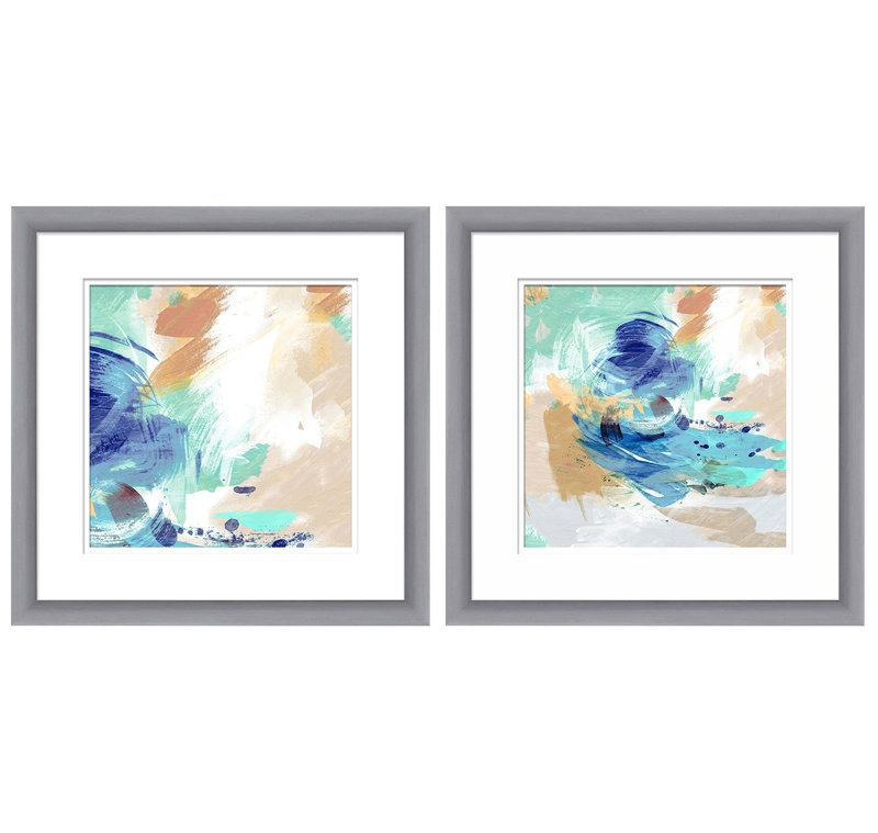 Abstract Swirl 2 Piece Picture Frame Graphic Art Set Reviews