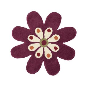 Fantasia Fuchsia Flower Area Rug