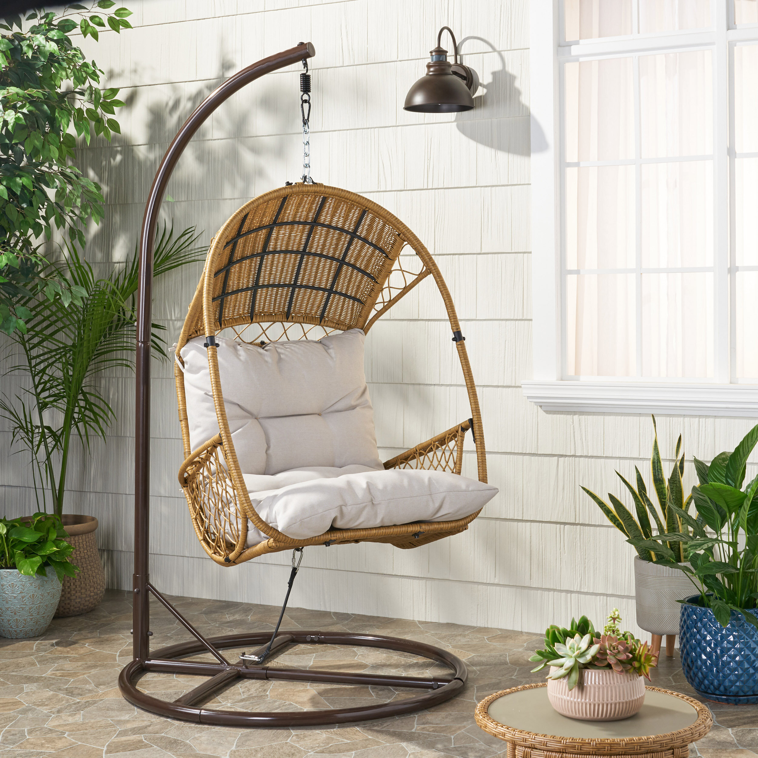 berkshire swing chair with cushion