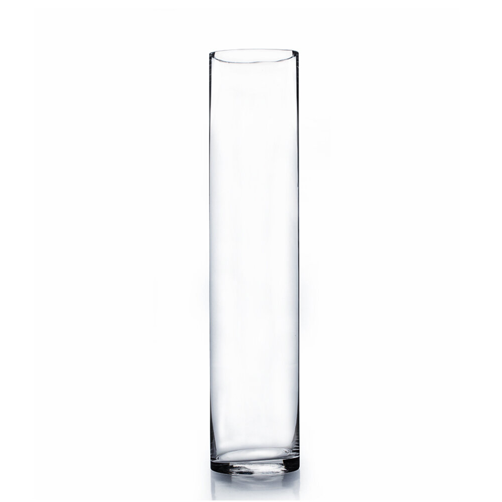 Wrought Studio Cylinder Glass Vase Reviews Wayfair