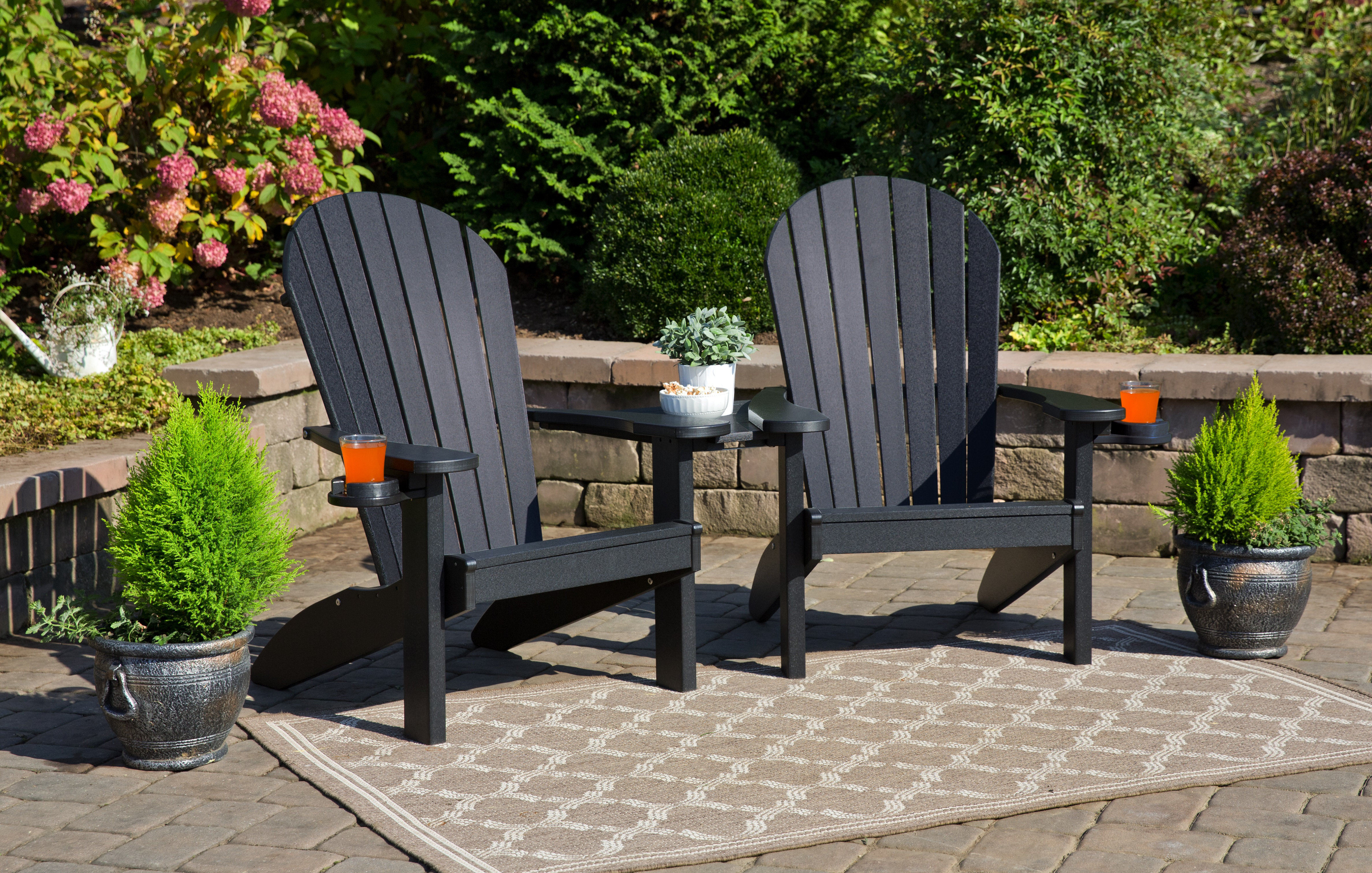 plastic adirondack chairs stackable