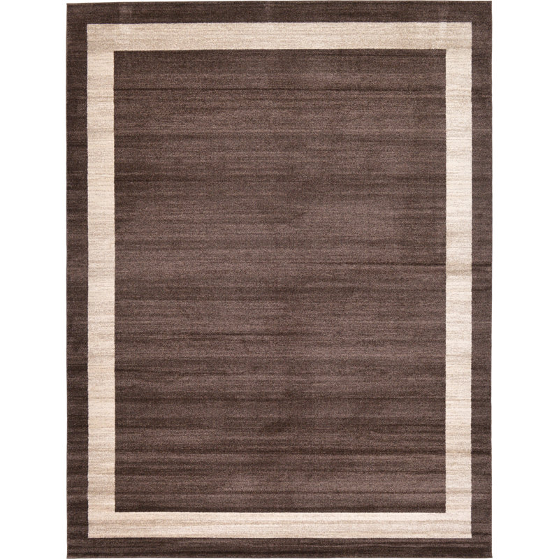 Orren Ellis Christi Brown Bordered Area Rug Reviews Wayfair Orren Ellis Christi Brown Bordered Area