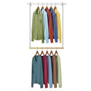 Double Hanging Wardrobe Closet Wayfair Lynk Double Closet Rod Hanging Organizer