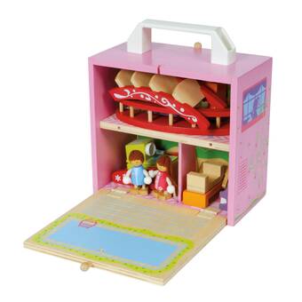 doll house set with doll