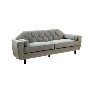 Sariah Tufted Sofa With Rolled Pillows by Corrigan Studio Today Only Sale