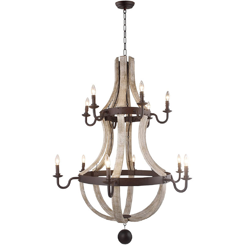 Rosalind Wheeler Caufield 12 Light Candle Style Empire Chandelier Reviews Wayfair