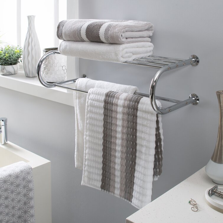 Foldable Bathroom Wall Mounted Towel Holder Storage Cabinet Laundry Storage 