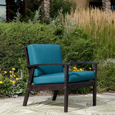 Highland Dunes Buecker Deep Seat Patio Chair with Cushions & Reviews ...