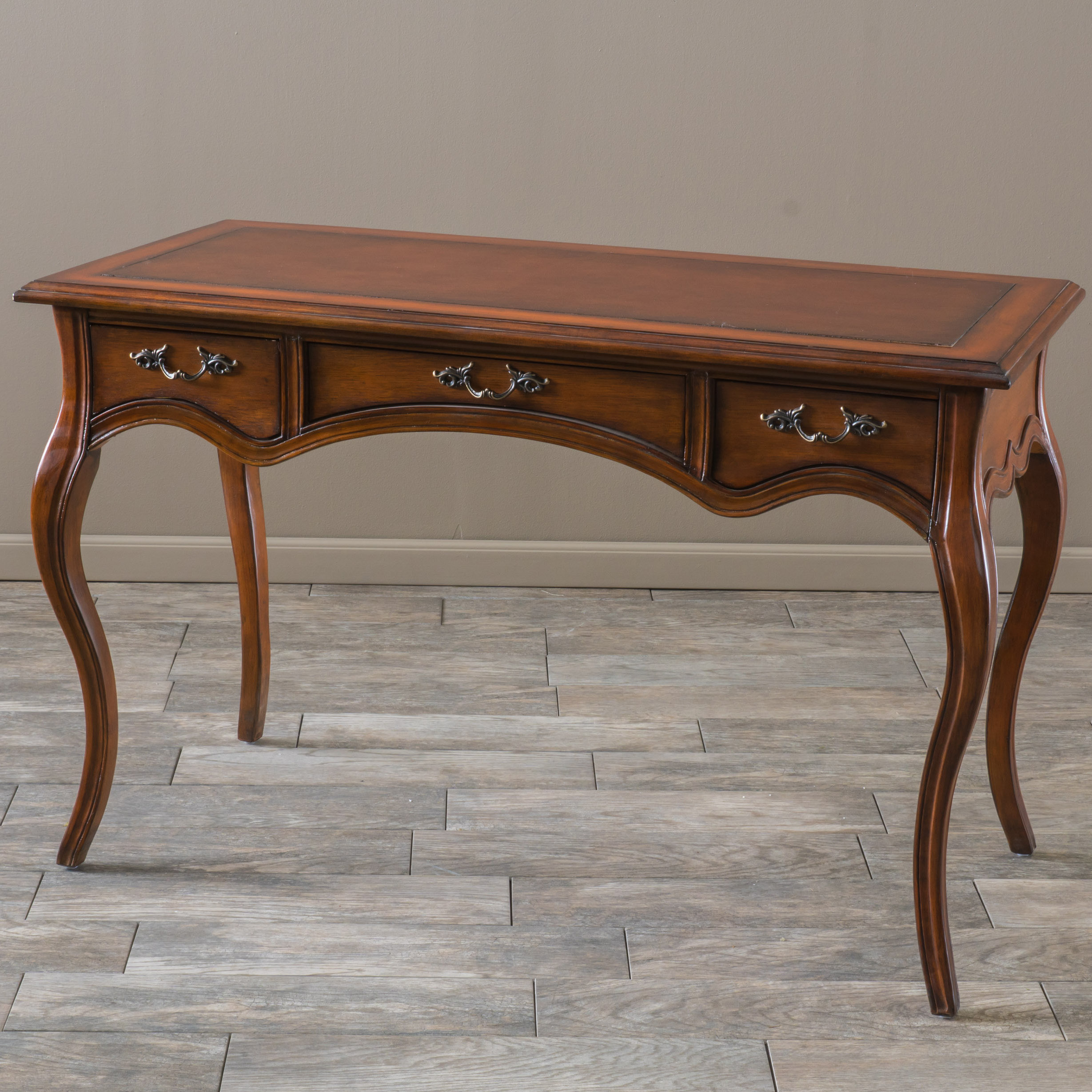 Home Loft Concepts Victorian Writing Desk With 3 Drawers Wayfair