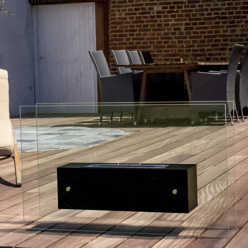 Bio Blaze Valetta Large Black Freestanding Ventless Ethanol Valetta Large Black Freestanding Ventless Ethanol Fireplace With High Gl