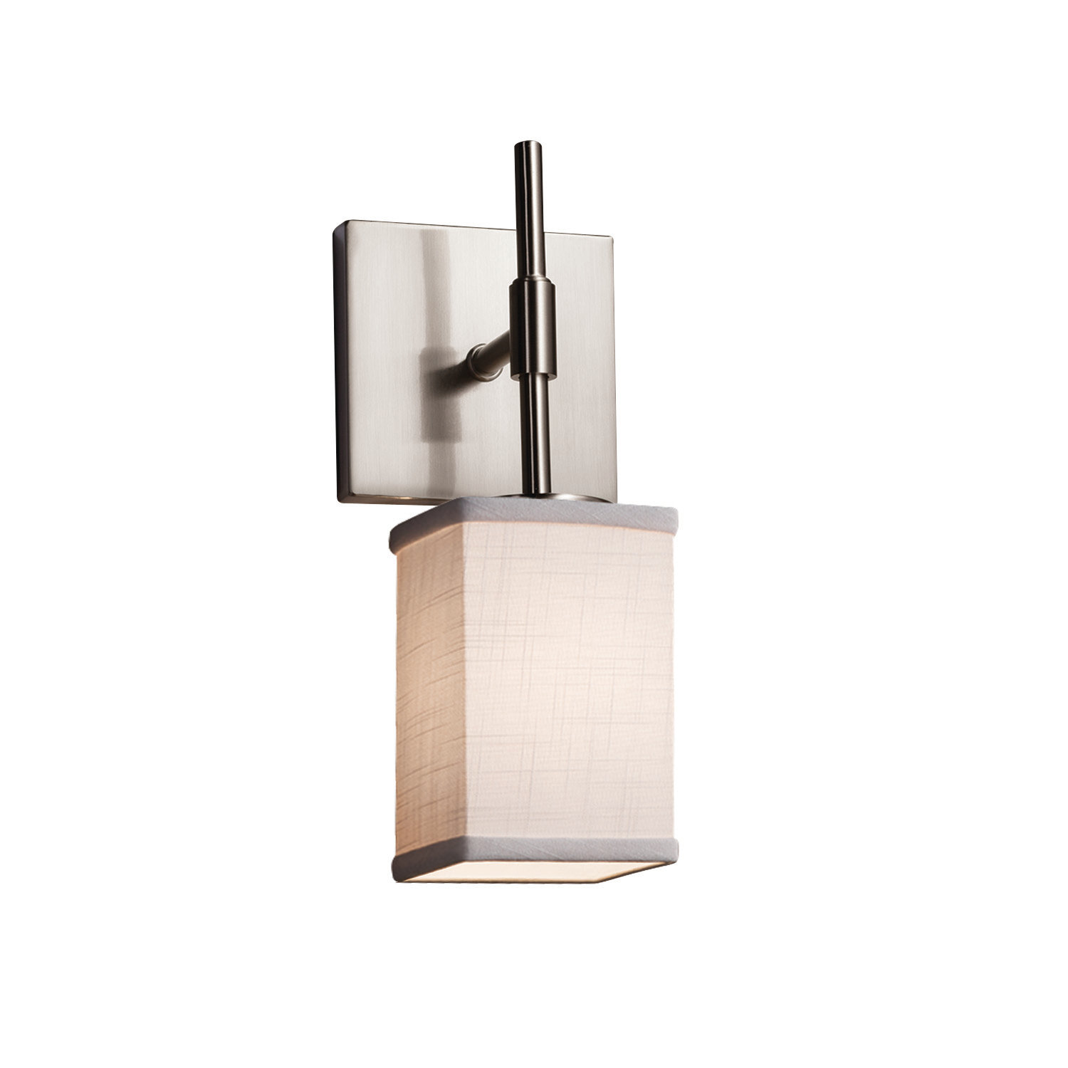 Ebern Designs Alhan 1 Light Dimmable Brushed Nickel Armed Sconce Wayfair