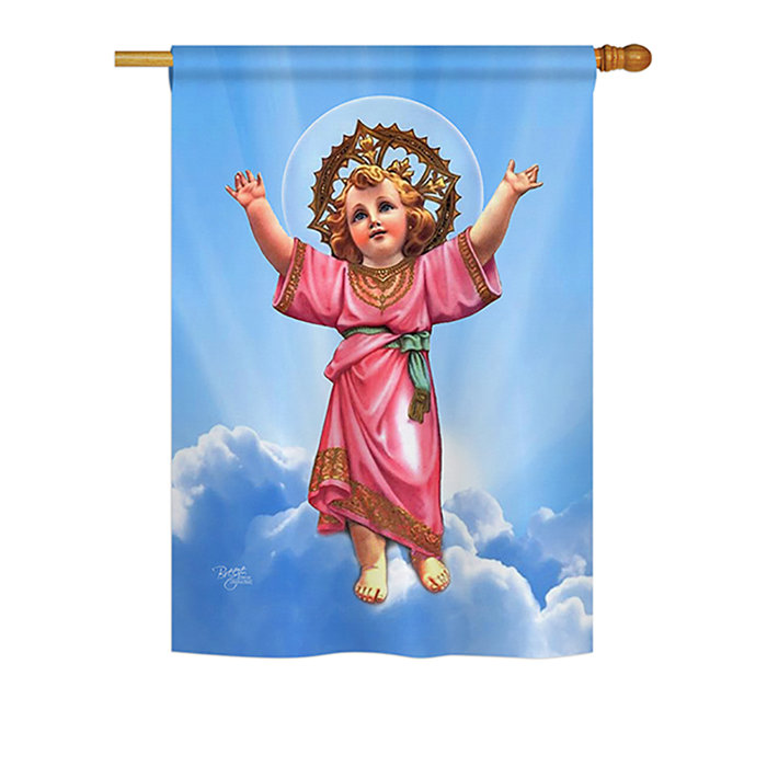 Breeze Decor 2 Piece Divine Baby Jesus Inspirational Faith And